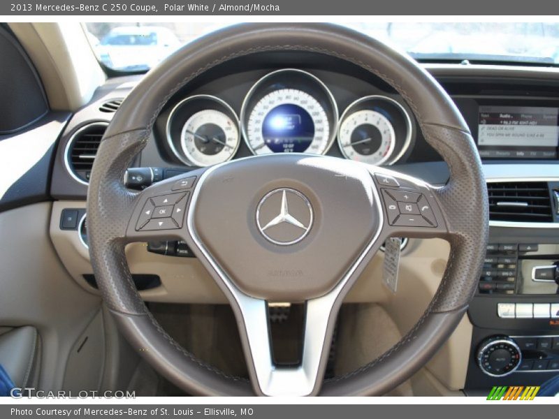 Polar White / Almond/Mocha 2013 Mercedes-Benz C 250 Coupe