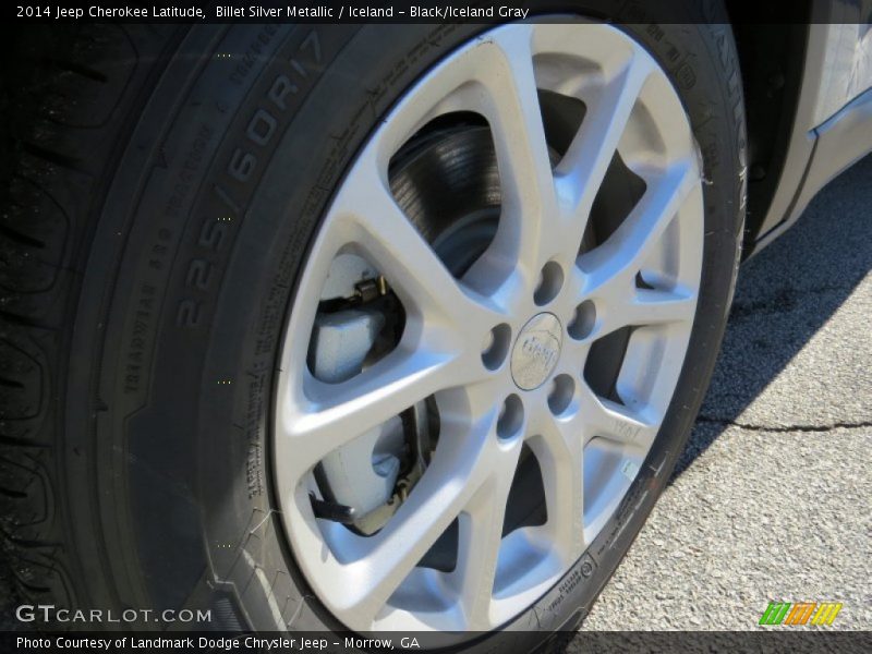 Billet Silver Metallic / Iceland - Black/Iceland Gray 2014 Jeep Cherokee Latitude