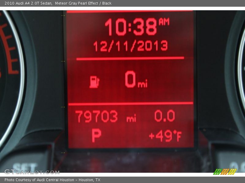 Meteor Gray Pearl Effect / Black 2010 Audi A4 2.0T Sedan