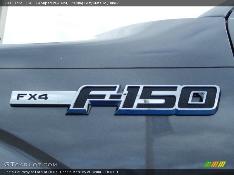 Sterling Gray Metallic / Black 2013 Ford F150 FX4 SuperCrew 4x4