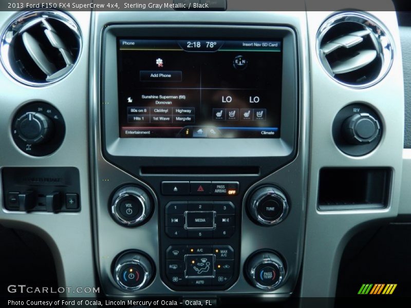 Sterling Gray Metallic / Black 2013 Ford F150 FX4 SuperCrew 4x4