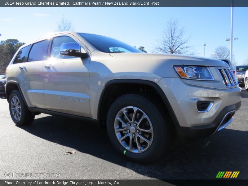 Cashmere Pearl / New Zealand Black/Light Frost 2014 Jeep Grand Cherokee Limited