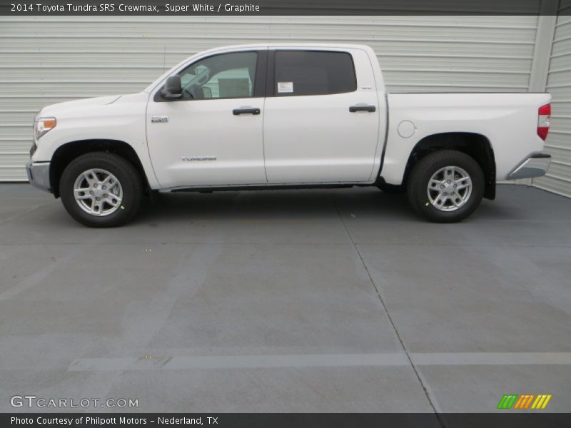 Super White / Graphite 2014 Toyota Tundra SR5 Crewmax