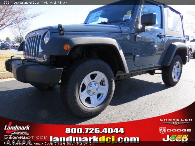 Anvil / Black 2014 Jeep Wrangler Sport 4x4