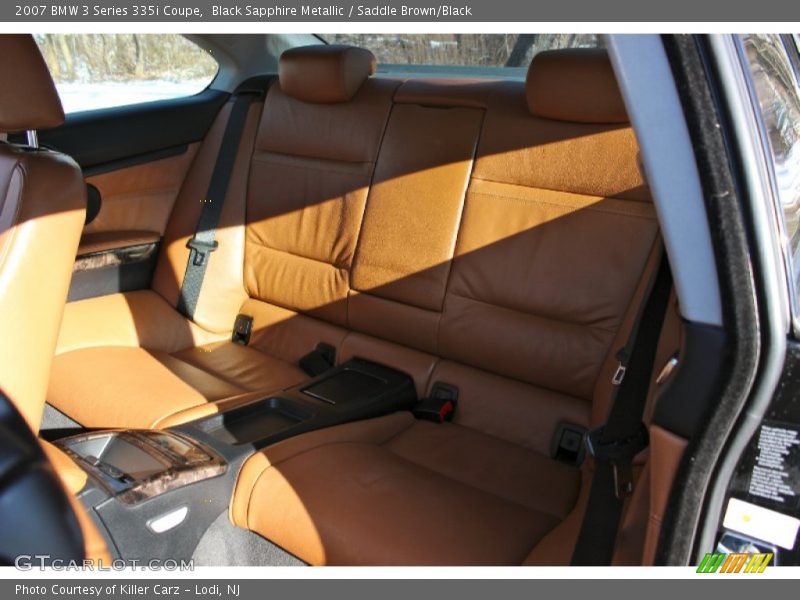 Black Sapphire Metallic / Saddle Brown/Black 2007 BMW 3 Series 335i Coupe