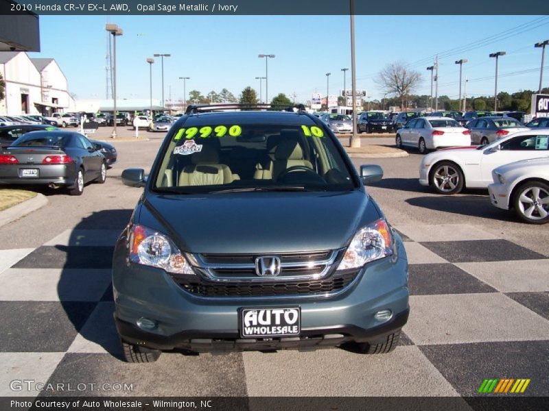 Opal Sage Metallic / Ivory 2010 Honda CR-V EX-L AWD