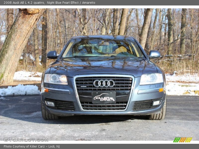 Night Blue Pearl Effect / Amaretto 2008 Audi A8 L 4.2 quattro