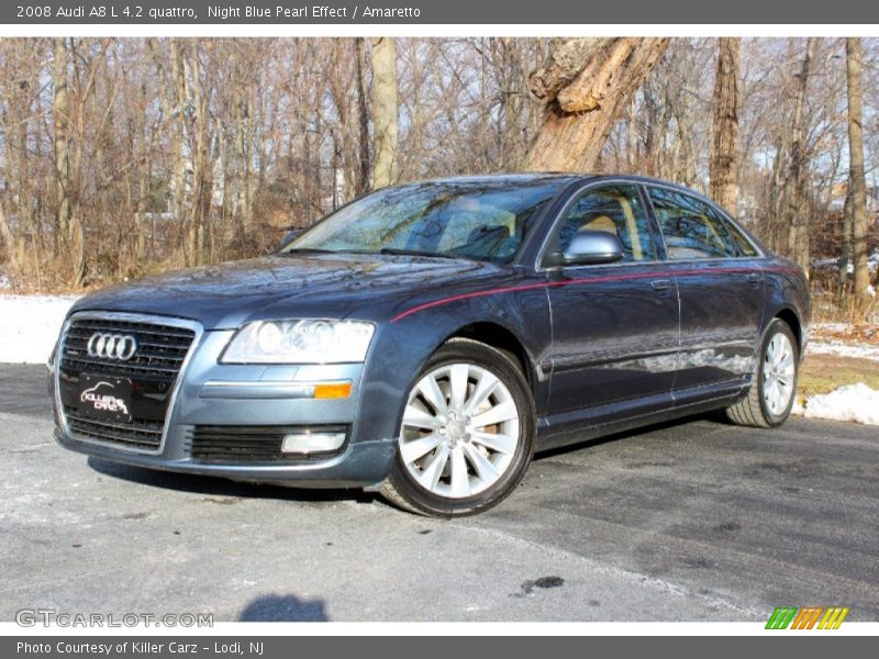 Night Blue Pearl Effect / Amaretto 2008 Audi A8 L 4.2 quattro