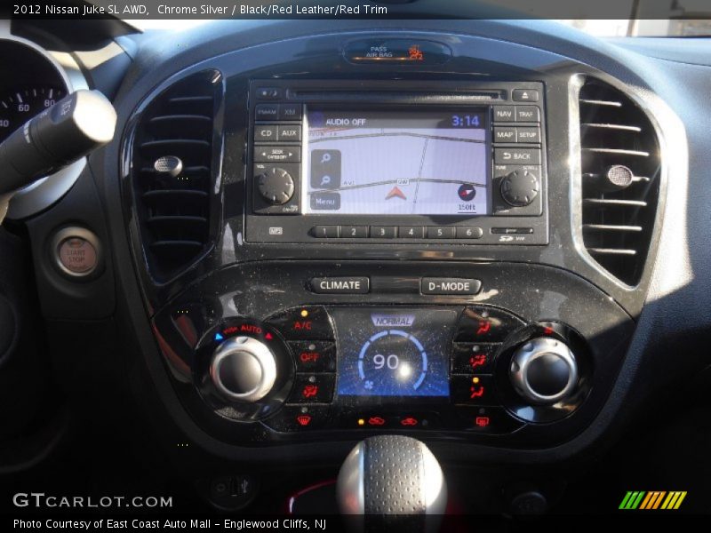 Chrome Silver / Black/Red Leather/Red Trim 2012 Nissan Juke SL AWD