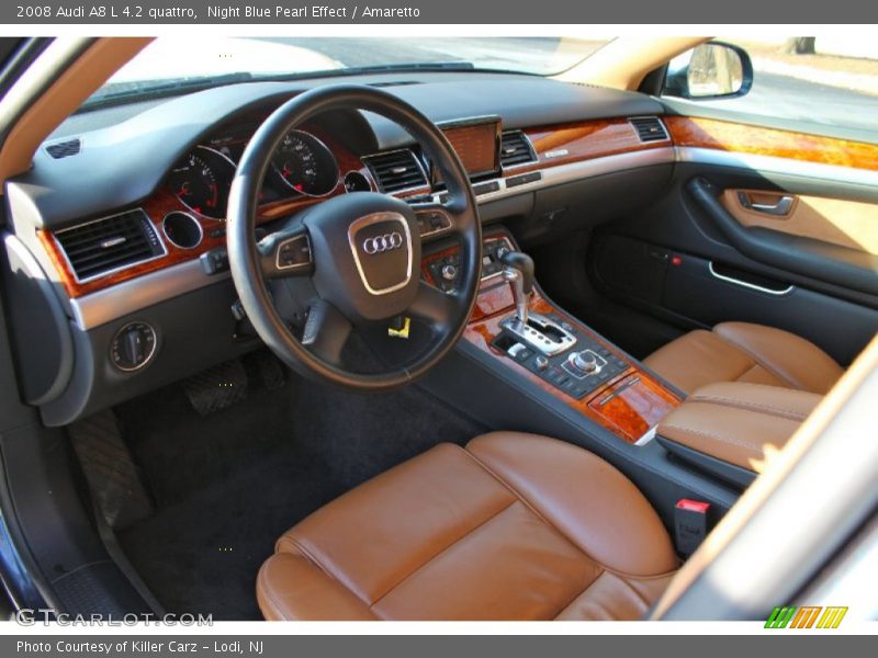 Night Blue Pearl Effect / Amaretto 2008 Audi A8 L 4.2 quattro