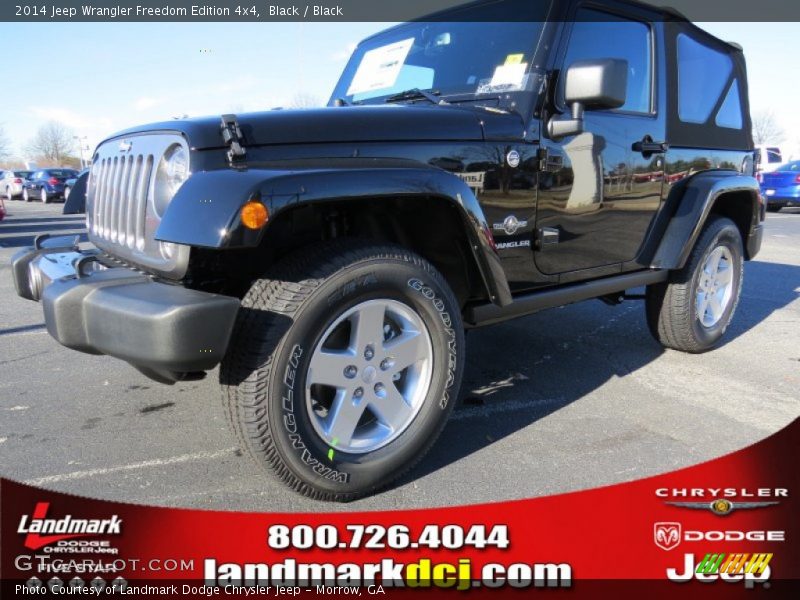 Black / Black 2014 Jeep Wrangler Freedom Edition 4x4