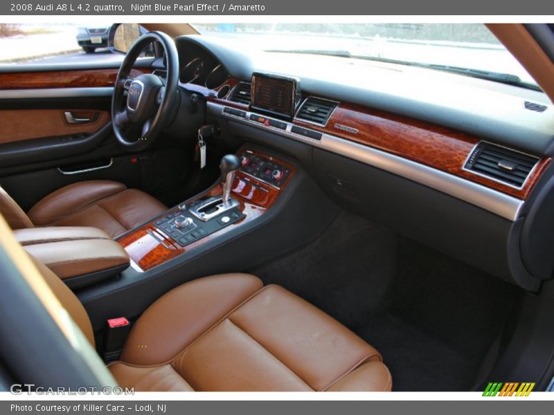 Night Blue Pearl Effect / Amaretto 2008 Audi A8 L 4.2 quattro