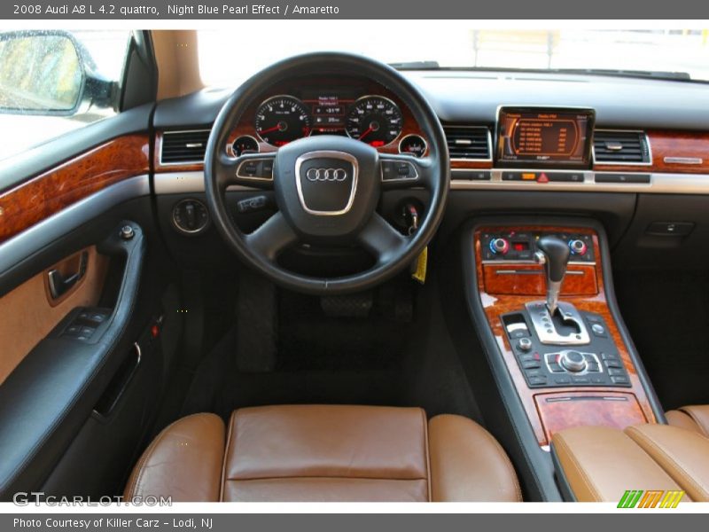 Night Blue Pearl Effect / Amaretto 2008 Audi A8 L 4.2 quattro