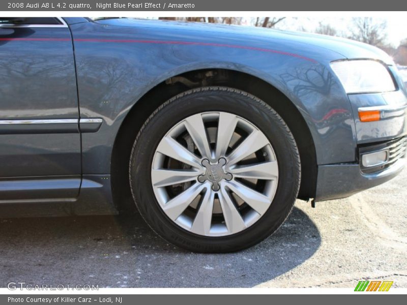 Night Blue Pearl Effect / Amaretto 2008 Audi A8 L 4.2 quattro