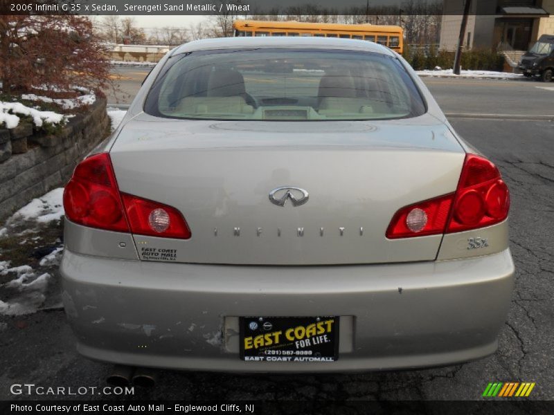 Serengeti Sand Metallic / Wheat 2006 Infiniti G 35 x Sedan