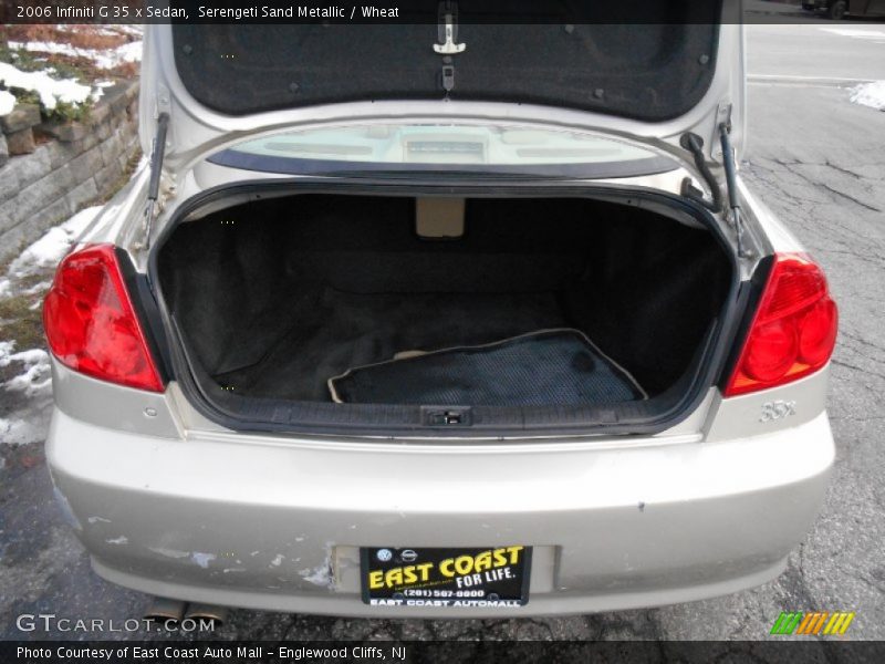 Serengeti Sand Metallic / Wheat 2006 Infiniti G 35 x Sedan