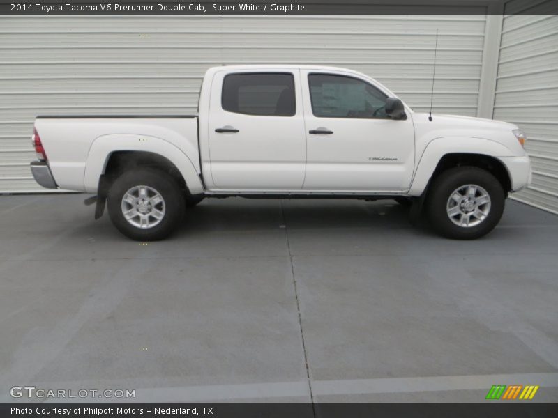 Super White / Graphite 2014 Toyota Tacoma V6 Prerunner Double Cab
