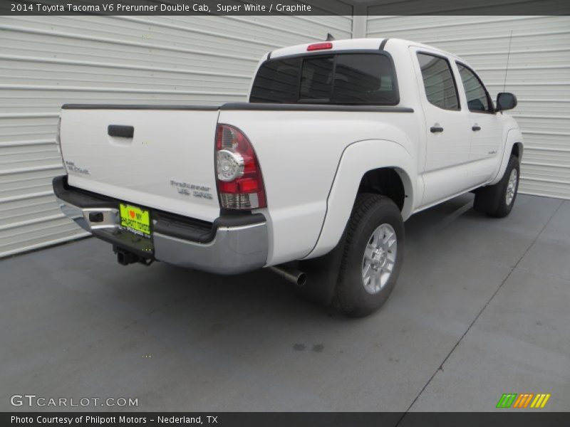 Super White / Graphite 2014 Toyota Tacoma V6 Prerunner Double Cab
