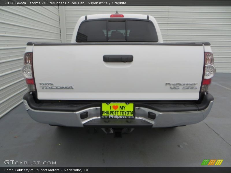 Super White / Graphite 2014 Toyota Tacoma V6 Prerunner Double Cab