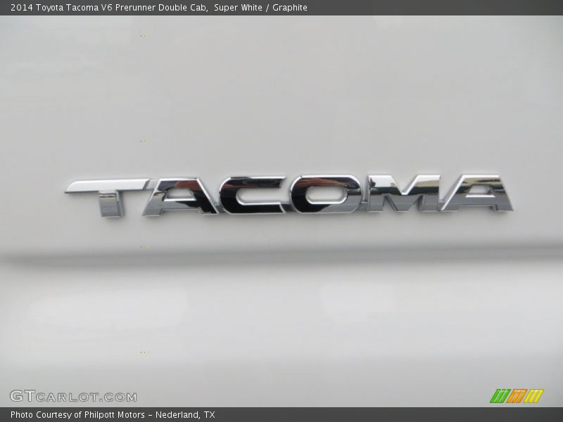 Super White / Graphite 2014 Toyota Tacoma V6 Prerunner Double Cab