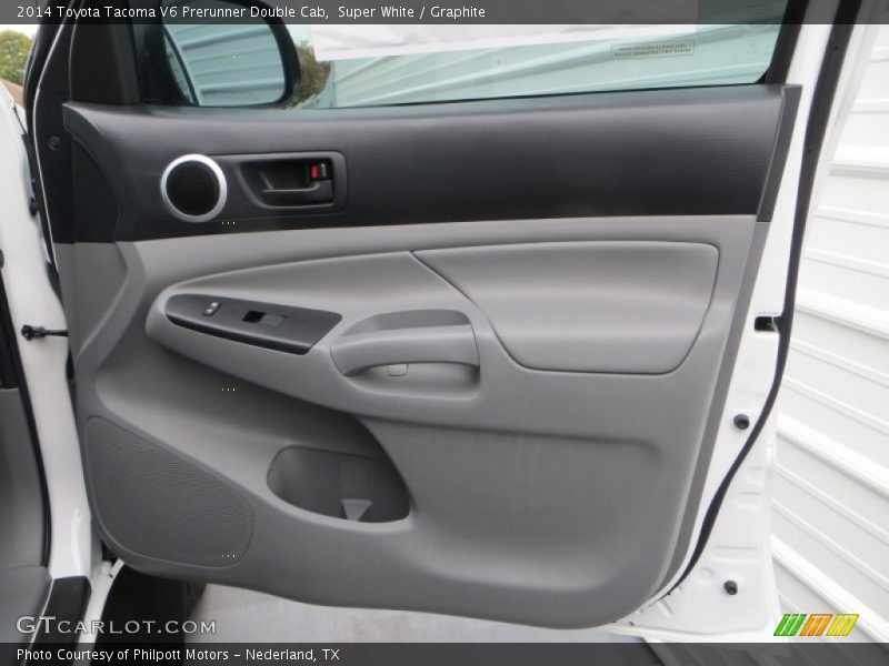 Super White / Graphite 2014 Toyota Tacoma V6 Prerunner Double Cab