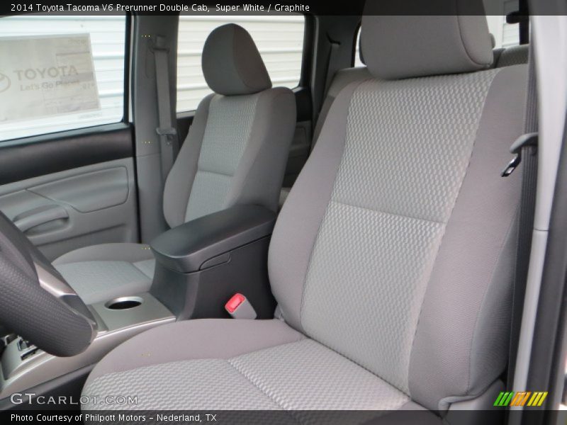 Super White / Graphite 2014 Toyota Tacoma V6 Prerunner Double Cab