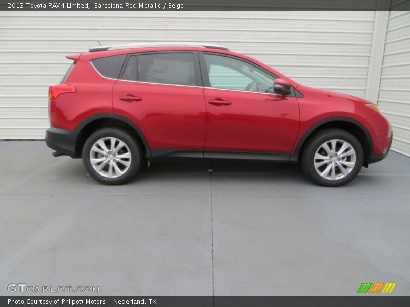 Barcelona Red Metallic / Beige 2013 Toyota RAV4 Limited