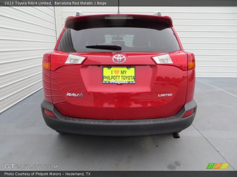 Barcelona Red Metallic / Beige 2013 Toyota RAV4 Limited