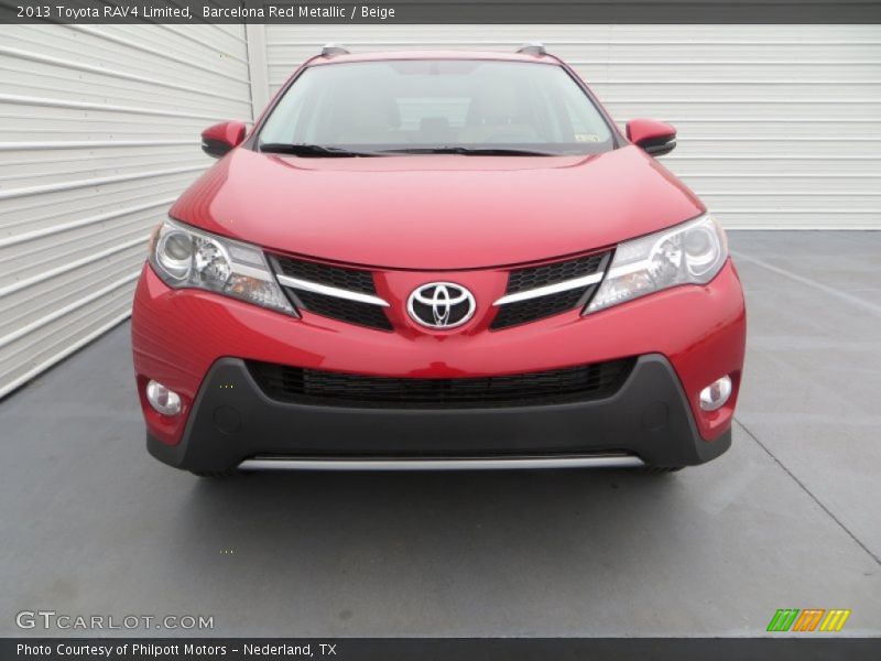 Barcelona Red Metallic / Beige 2013 Toyota RAV4 Limited