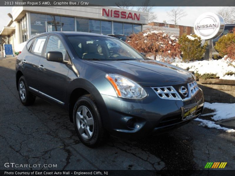 Graphite Blue / Gray 2013 Nissan Rogue S AWD