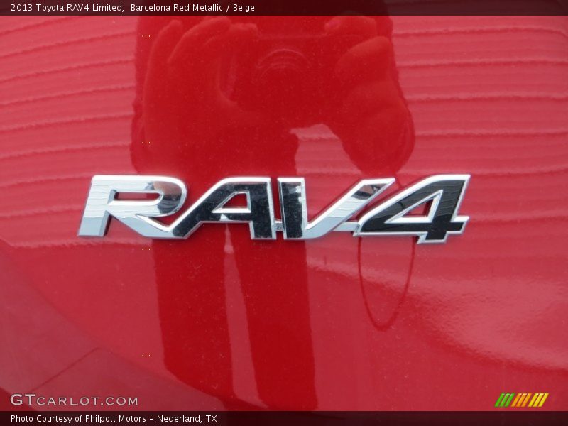 Barcelona Red Metallic / Beige 2013 Toyota RAV4 Limited