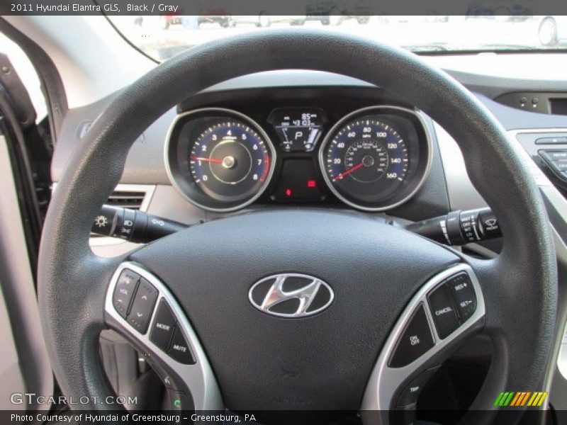 Black / Gray 2011 Hyundai Elantra GLS