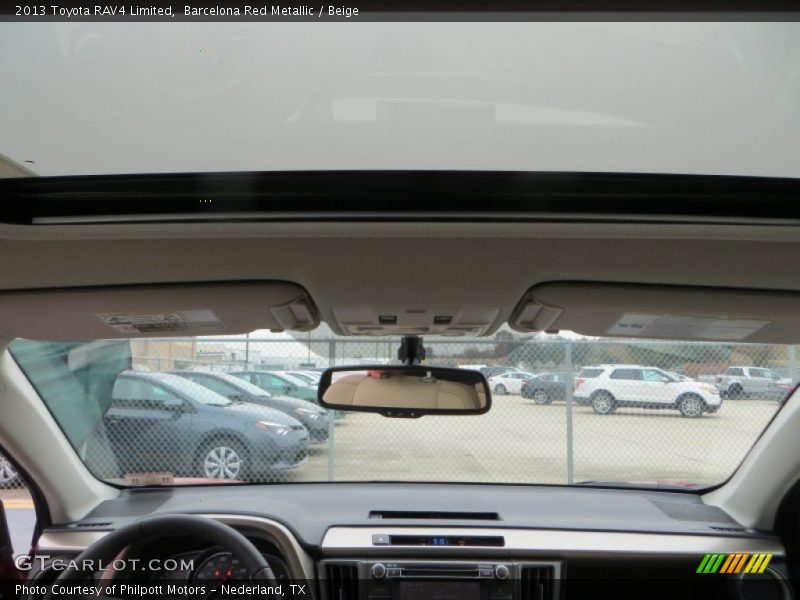 Barcelona Red Metallic / Beige 2013 Toyota RAV4 Limited
