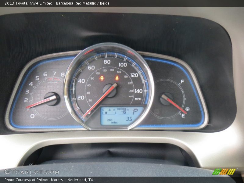 Barcelona Red Metallic / Beige 2013 Toyota RAV4 Limited