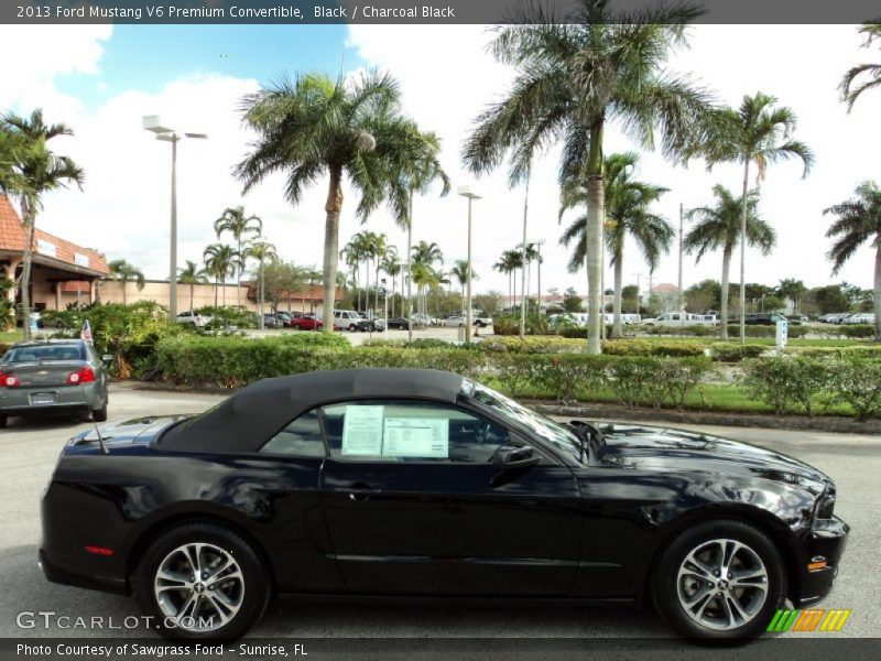 Black / Charcoal Black 2013 Ford Mustang V6 Premium Convertible