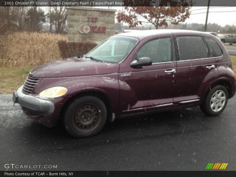Deep Cranberry Pearl / Taupe/Pearl Beige 2001 Chrysler PT Cruiser
