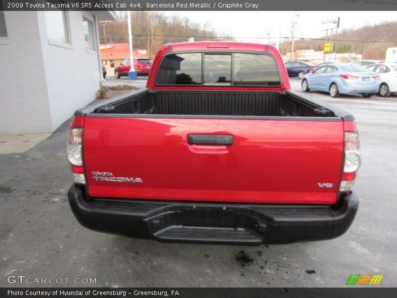 Barcelona Red Metallic / Graphite Gray 2009 Toyota Tacoma V6 SR5 Access Cab 4x4
