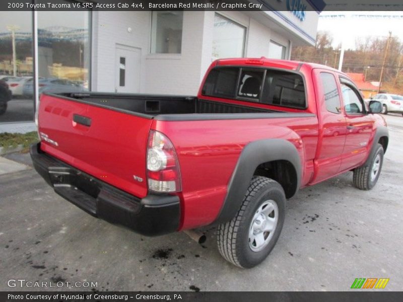 Barcelona Red Metallic / Graphite Gray 2009 Toyota Tacoma V6 SR5 Access Cab 4x4