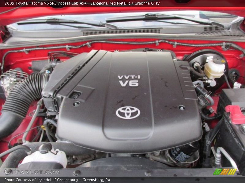 Barcelona Red Metallic / Graphite Gray 2009 Toyota Tacoma V6 SR5 Access Cab 4x4