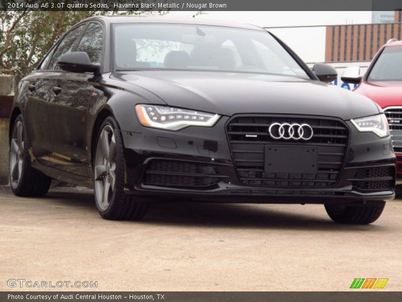 Havanna Black Metallic / Nougat Brown 2014 Audi A6 3.0T quattro Sedan