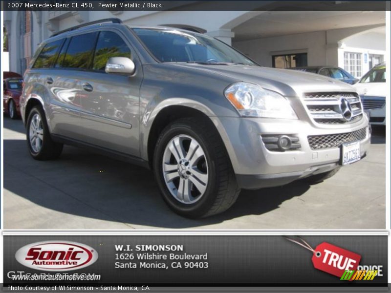 Pewter Metallic / Black 2007 Mercedes-Benz GL 450