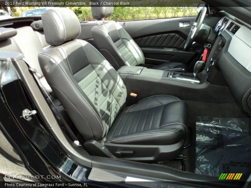 Black / Charcoal Black 2013 Ford Mustang V6 Premium Convertible