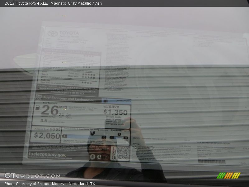 Magnetic Gray Metallic / Ash 2013 Toyota RAV4 XLE