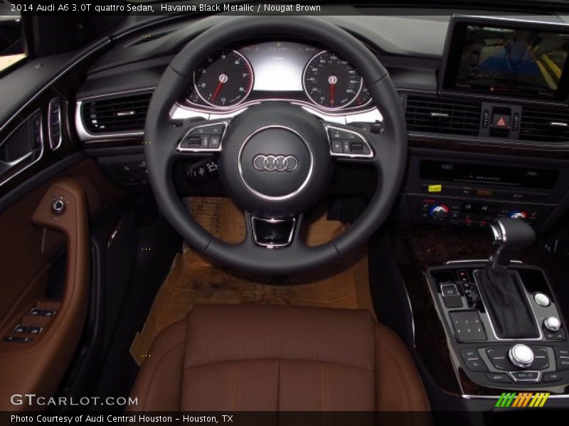 Havanna Black Metallic / Nougat Brown 2014 Audi A6 3.0T quattro Sedan