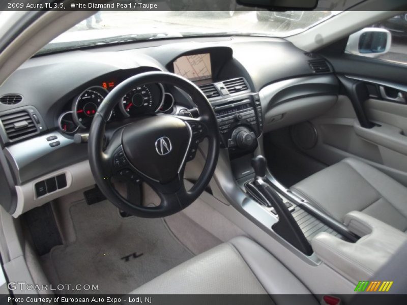 White Diamond Pearl / Taupe 2009 Acura TL 3.5