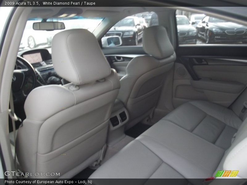 White Diamond Pearl / Taupe 2009 Acura TL 3.5