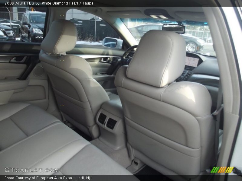 White Diamond Pearl / Taupe 2009 Acura TL 3.5