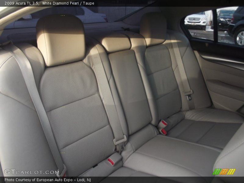 White Diamond Pearl / Taupe 2009 Acura TL 3.5