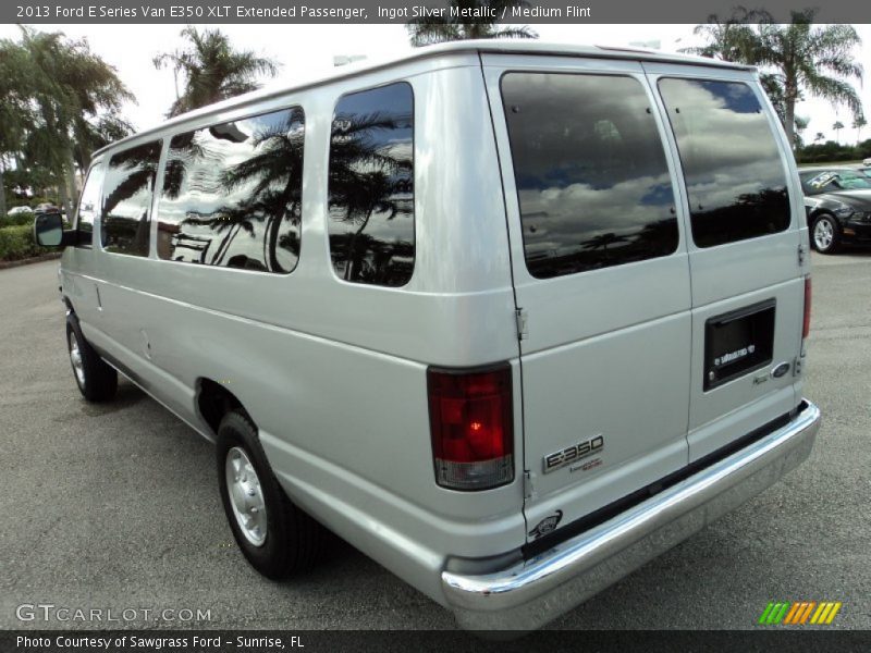 Ingot Silver Metallic / Medium Flint 2013 Ford E Series Van E350 XLT Extended Passenger