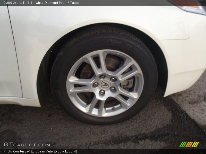 White Diamond Pearl / Taupe 2009 Acura TL 3.5